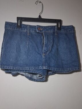 We The Free Blue Denim Shorts